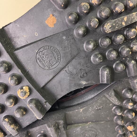 Sorel Caribou Waterproof Lined Winter Boots Men's Size 9 Brown Leather Rubber - Picture 8 of 13